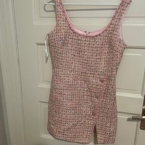 Pink Tweed Dress